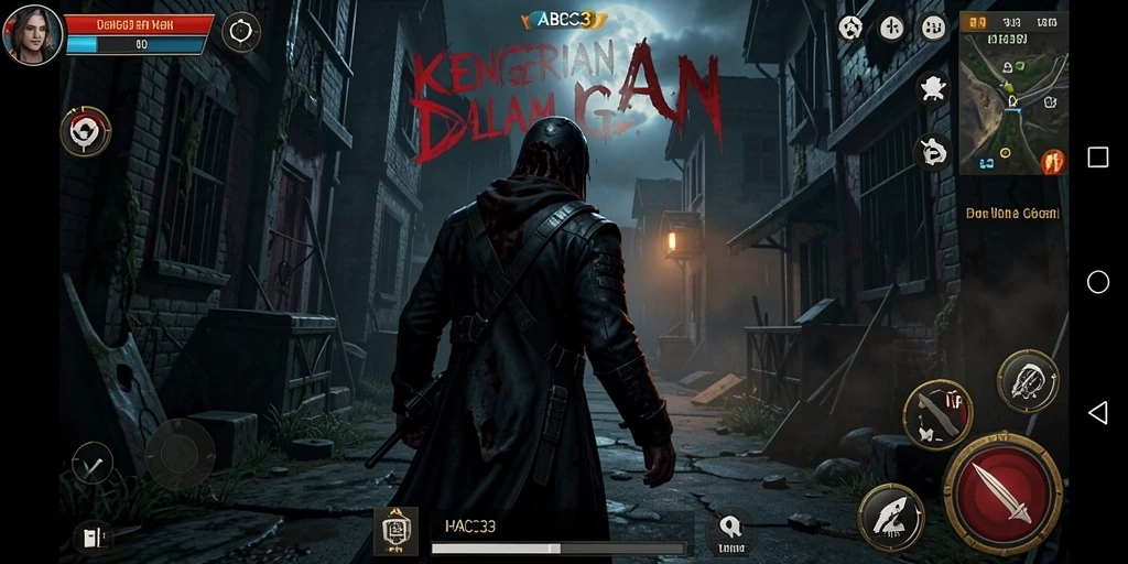 Tampilan gameplay ABC33 yang menegangkan dan mencekam.