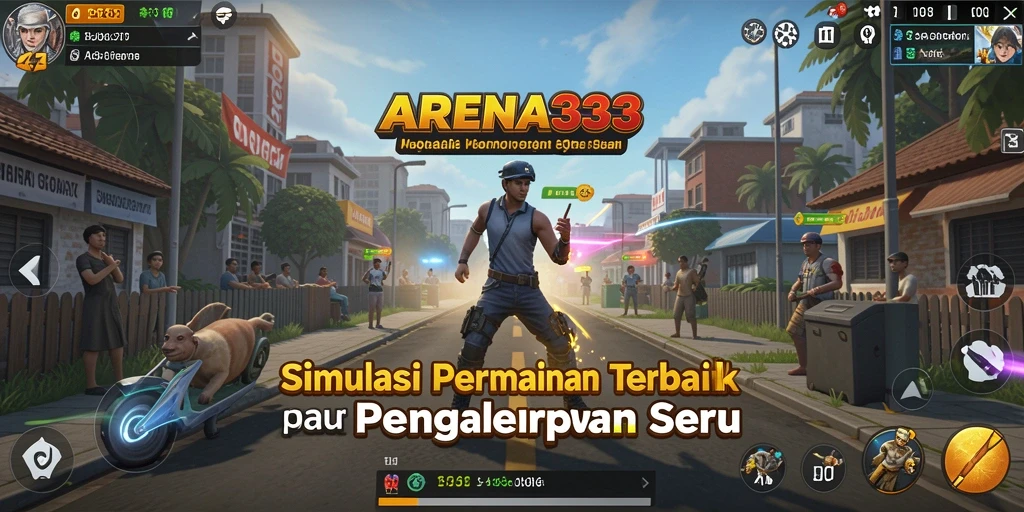 Tampilan gameplay seru dalam ARENA333 yang menampilkan aksi mendebarkan.