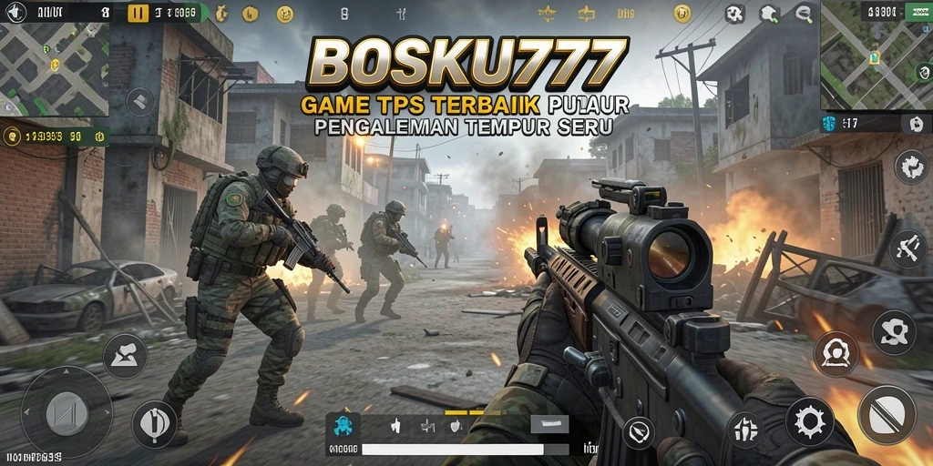Gameplay seru dan mendebarkan dari BOSKU777 dalam aksi TPS.