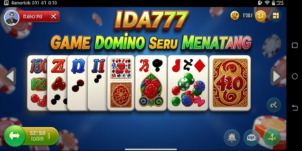 Tampilan gameplay Domino di IDA777 yang seru dan dinamis.