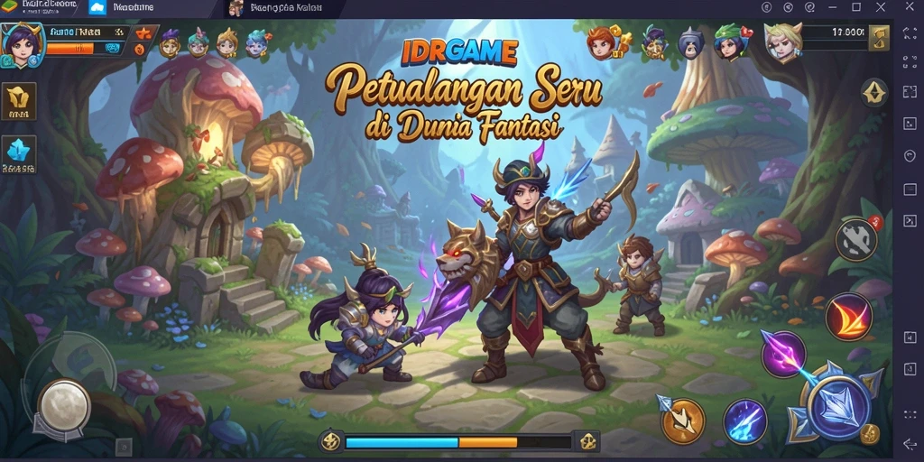 Screenshot gameplay yang menampilkan aksi petualangan menegangkan.
