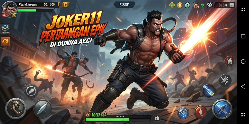 Screenshot gameplay JOKER11 yang menampilkan pertarungan intens dan seru.
