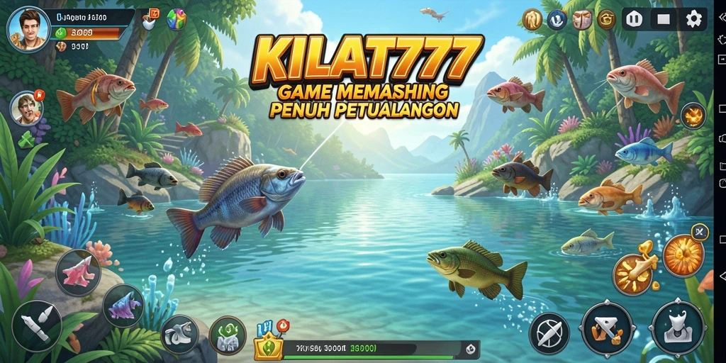 Gameplay seru KILAT777 menampilkan aksi memancing yang memukau.