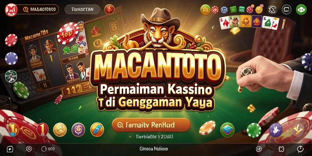 Screenshot gameplay <strong>MACANTOTO</strong> menampilkan suasana Kasino yang memukau.
