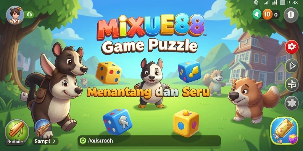 Tampilan gameplay MIXUE88 yang menantang dengan teka-teki menarik.
