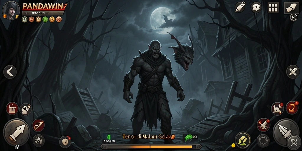 Gameplay menegangkan saat menjelajahi tempat angker.