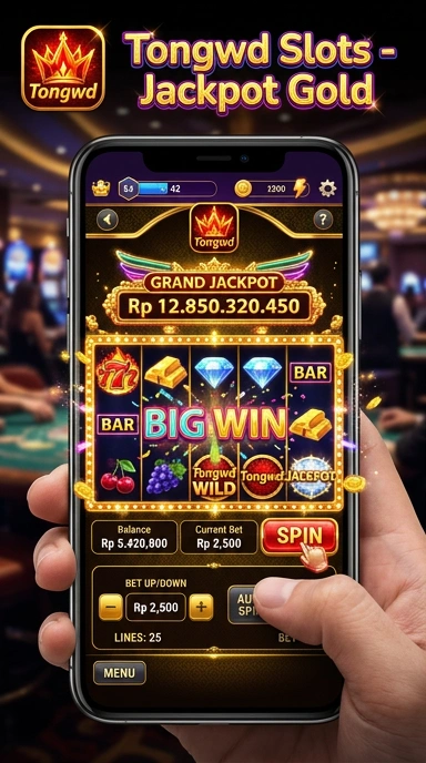 Tampilan utama aplikasi tongwd dengan navigasi mudah.